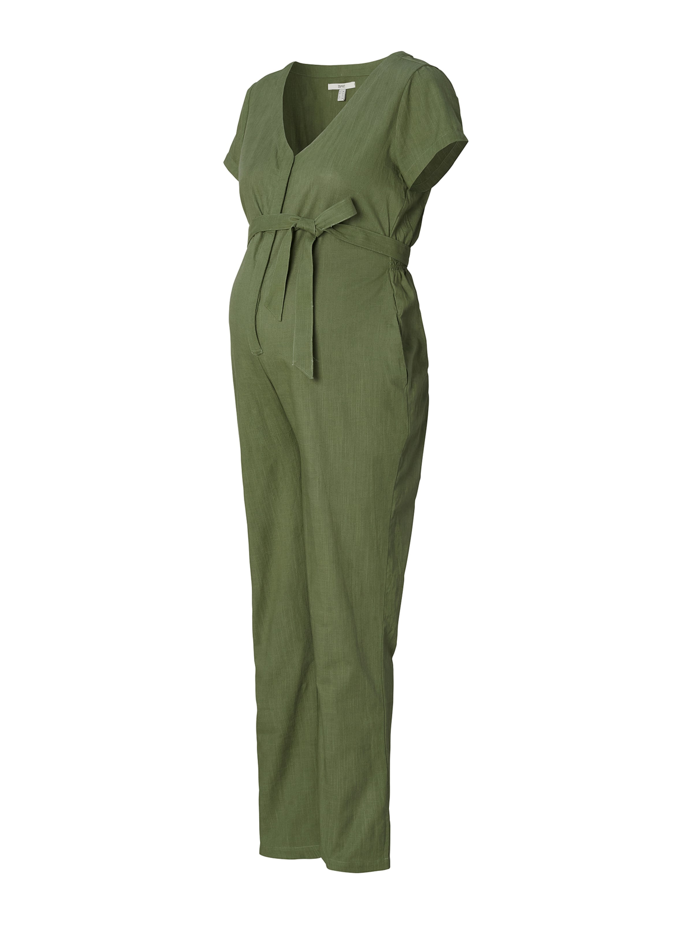 Esprit Maternity Jumpsuit in Green: front