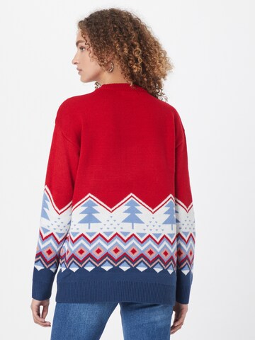 Pull-over 'FAIRISLE' Fashion Union en rouge