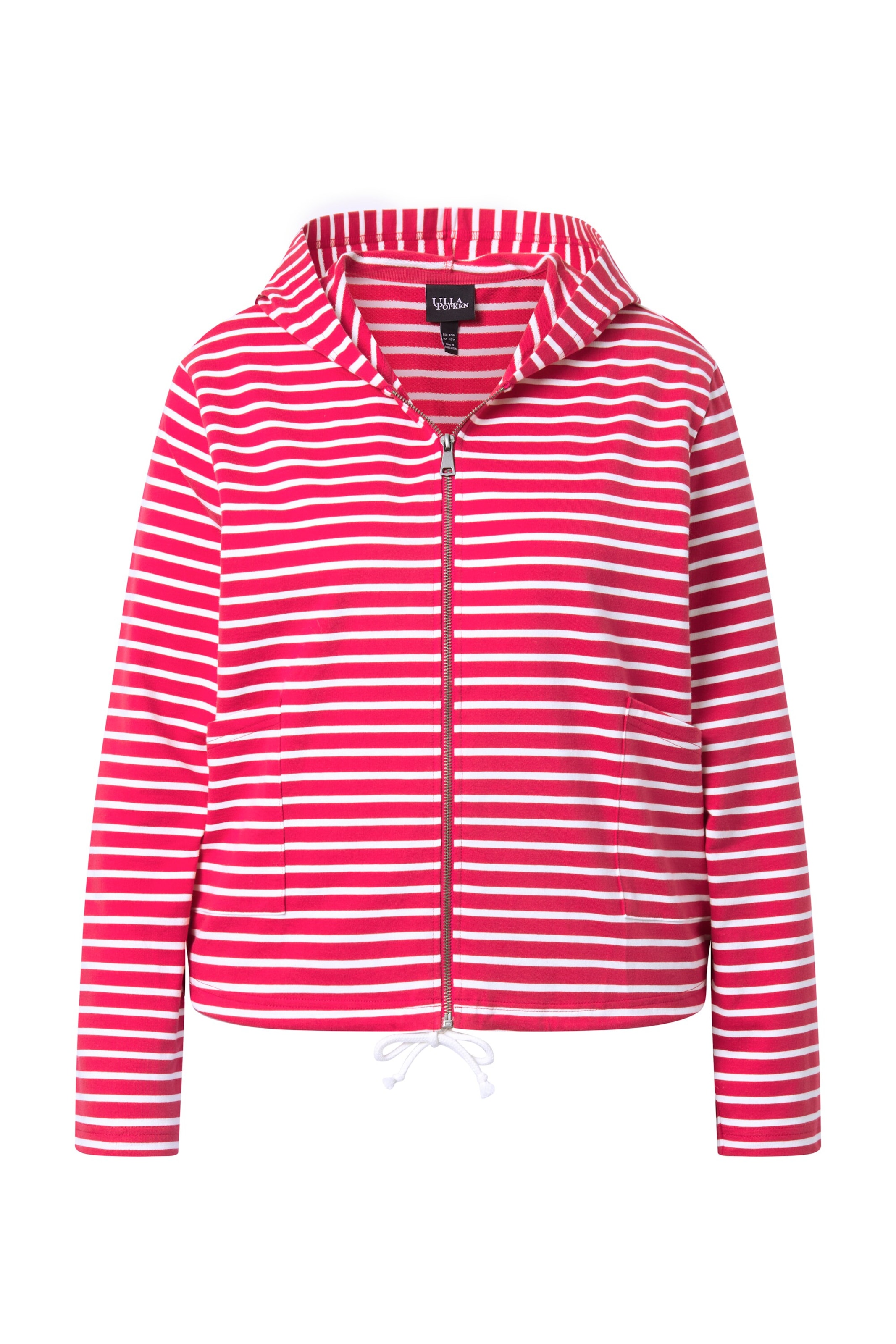 Ulla Popken Sweat jacket in Pink: front