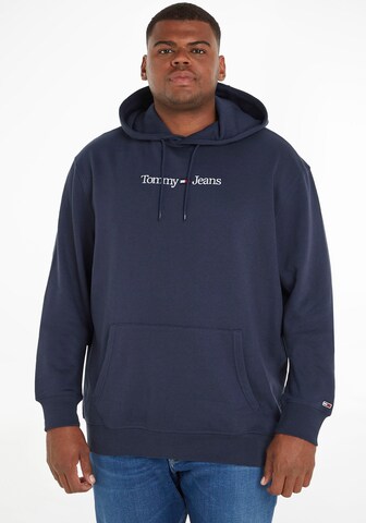 Tommy Jeans Plus Sweatshirt i blå: framsida
