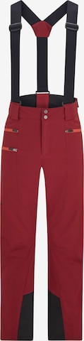 ZIENER Workout Pants 'Tronador' in Red: front