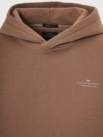 Sweat-shirt Funky Buddha en marron