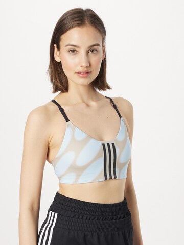 ADIDAS SPORTSWEAR Bustier Sport-BH 'Marimekko Aeroimpact Light-Support' in Blau: predná strana