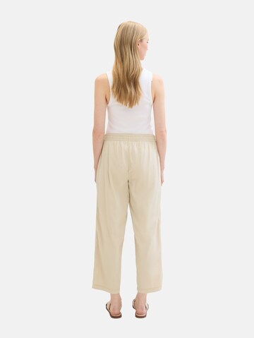 TOM TAILOR Loosefit Broek in Beige