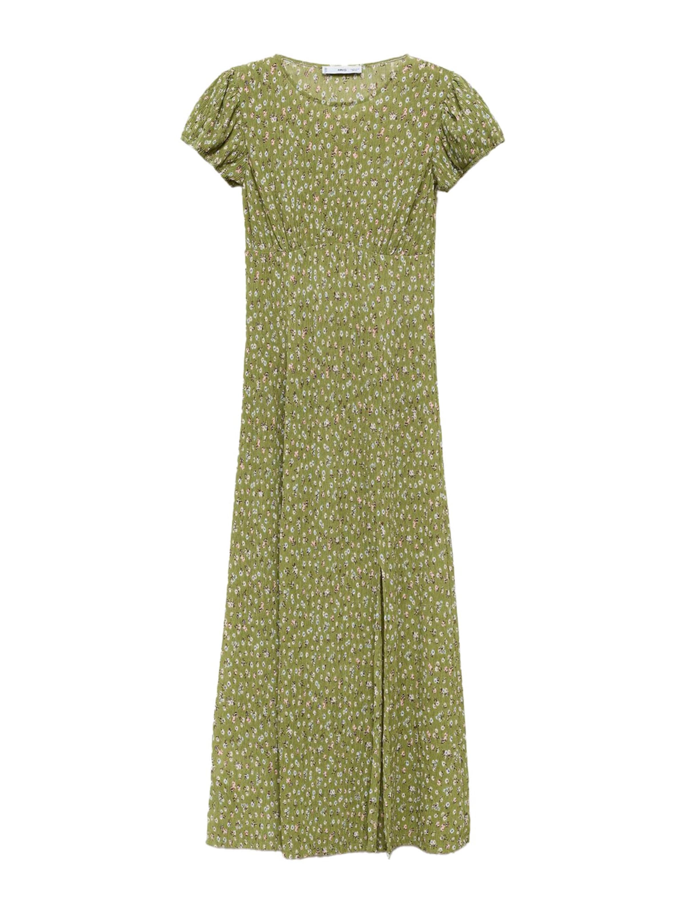 MANGO Šaty 'POMELO' - Zelená: predná strana