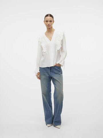 Chemisier 'VMKausa' VERO MODA en blanc