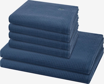 ROSS Towel 'Pique' in Blue: front