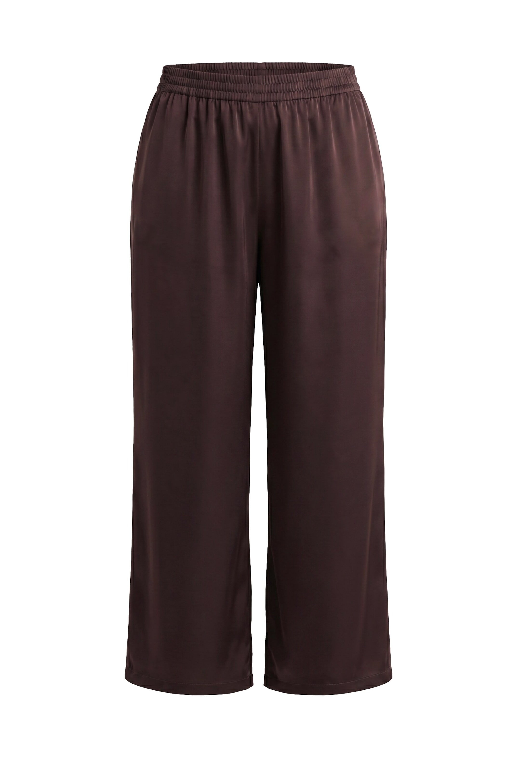 MIAMODA Wide leg Trousers in Brown: front