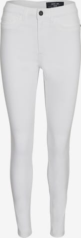 Noisy may Skinny Jeans 'Callie' in White: front