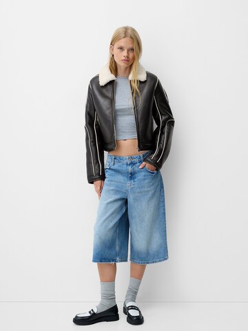 Veste mi-saison Bershka en noir