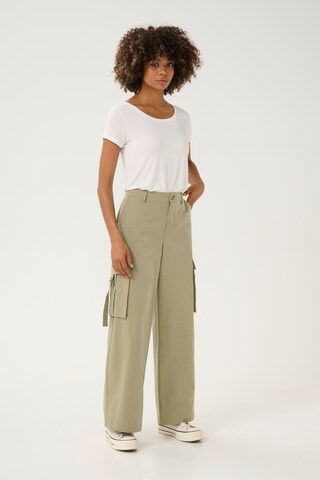 CULTURE Regular Cargo trousers 'Kaila' in Green