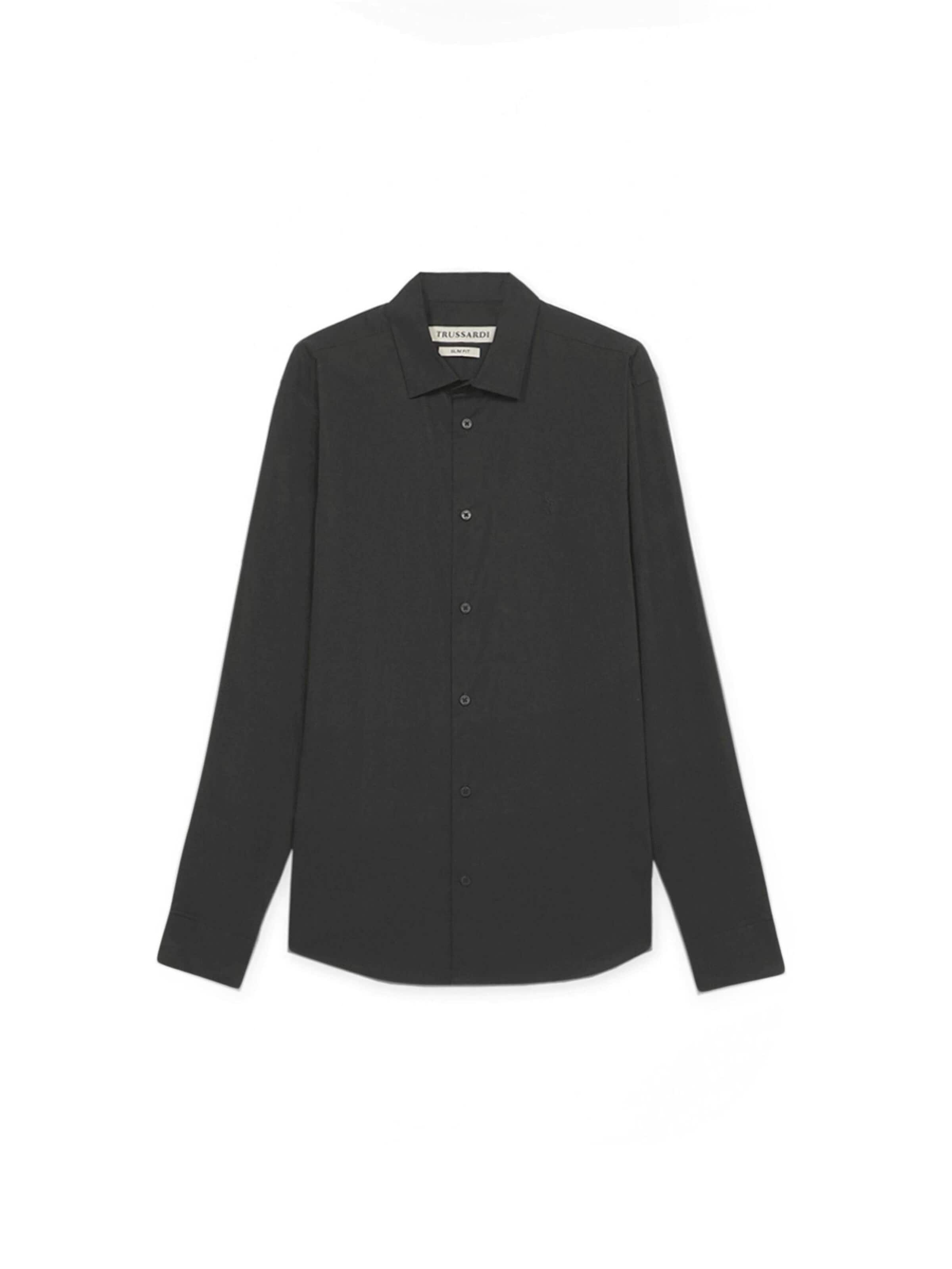 Trussardi - Camiseta en negro: frente