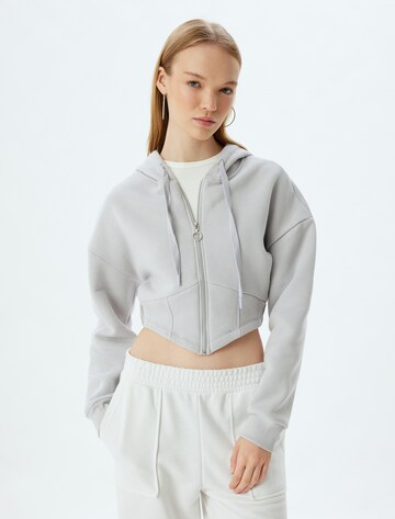 Koton Sweat jacket in Grey: front