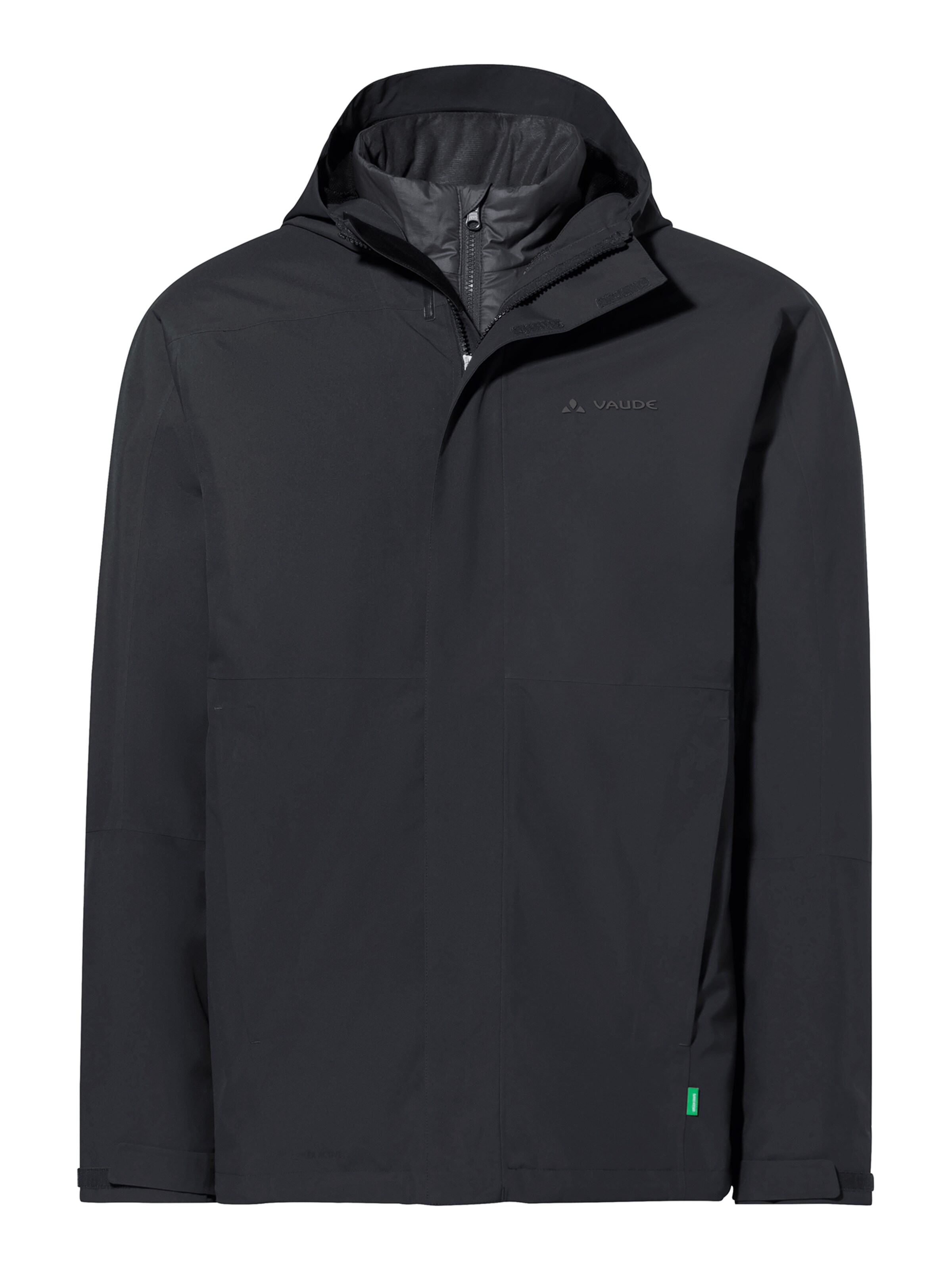 VAUDE Outdoorjacke 'Neyland' in Schwarz: Vorderseite