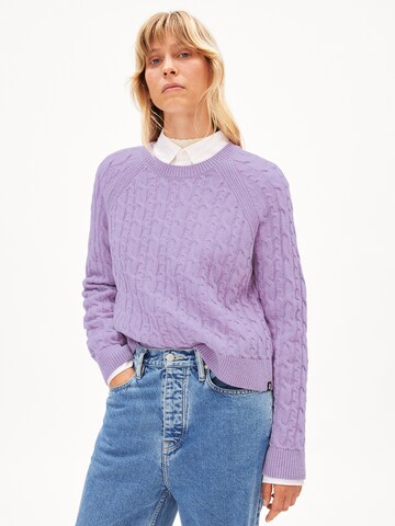 ARMEDANGELS Pullover 'DILIRIAA CABLE' in Lila: predná strana