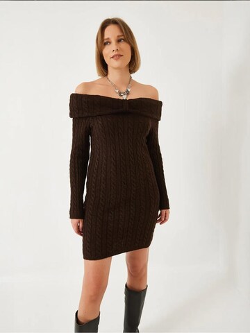 Bianco Lucci Strickkleid in Braun