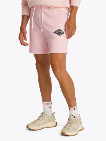 regular Pantaloni di Tommy Jeans in rosa: frontale