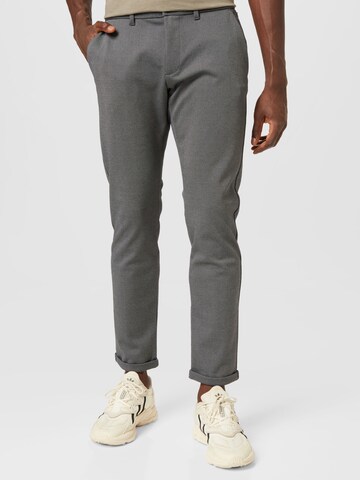 TOM TAILOR Regular Trousers in Grey: front