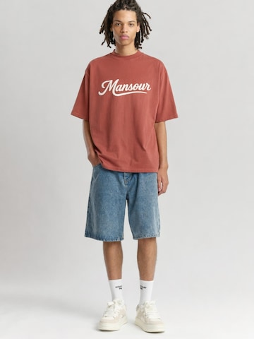 Maglietta 'Swoosh T-shirt Cedar Wood' di Mansour in rosso: frontale