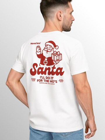 Neverless Shirt 'Santa Clause' in White