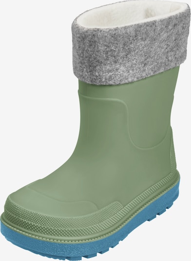 PLAYSHOES Gummistiefel in 20 in blau / hellgrau / oliv, Produktansicht