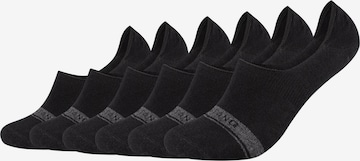 MUSTANG Ankle Socks 'True Denim' in Black: front