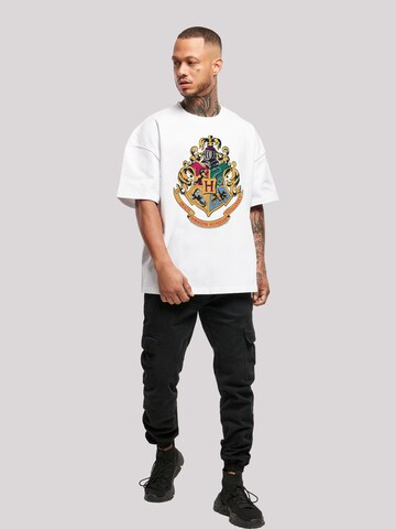 F4NT4STIC Shirt 'Harry Potter Hogwarts' in White