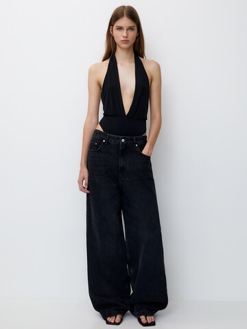 Pull&Bear Shirt bodysuit in Black