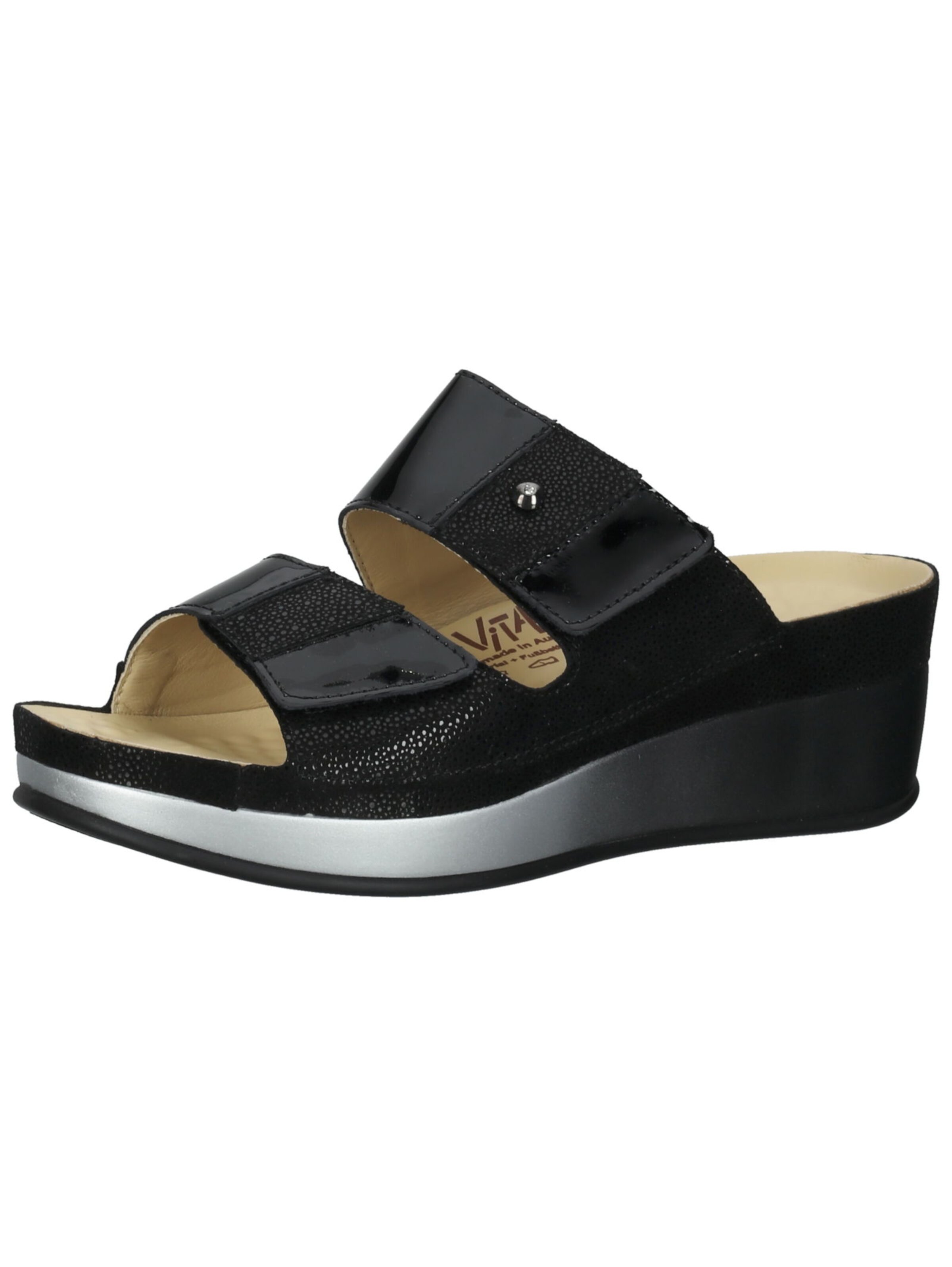 vital Mules in Black: front