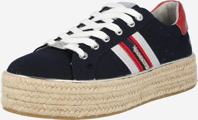 Sneaker low Dockers by Gerli pe bleumarin / roșu / alb, Vizualizare produs