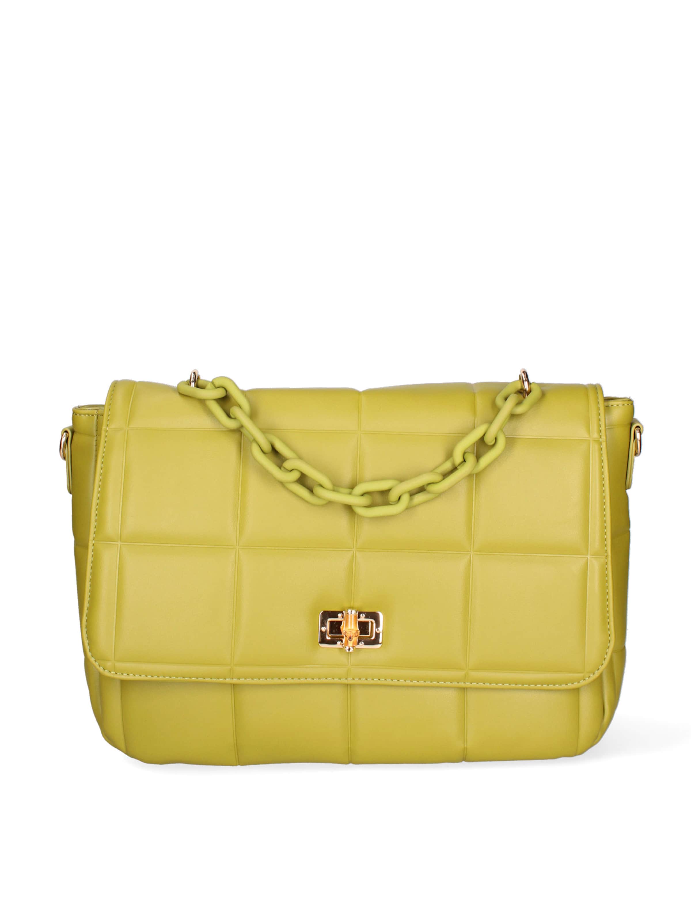 Borsa a mano 'Borsa a mano Solange ecopelle vegana con catena - Diana & Co' di Diana&Co. in verde: frontale