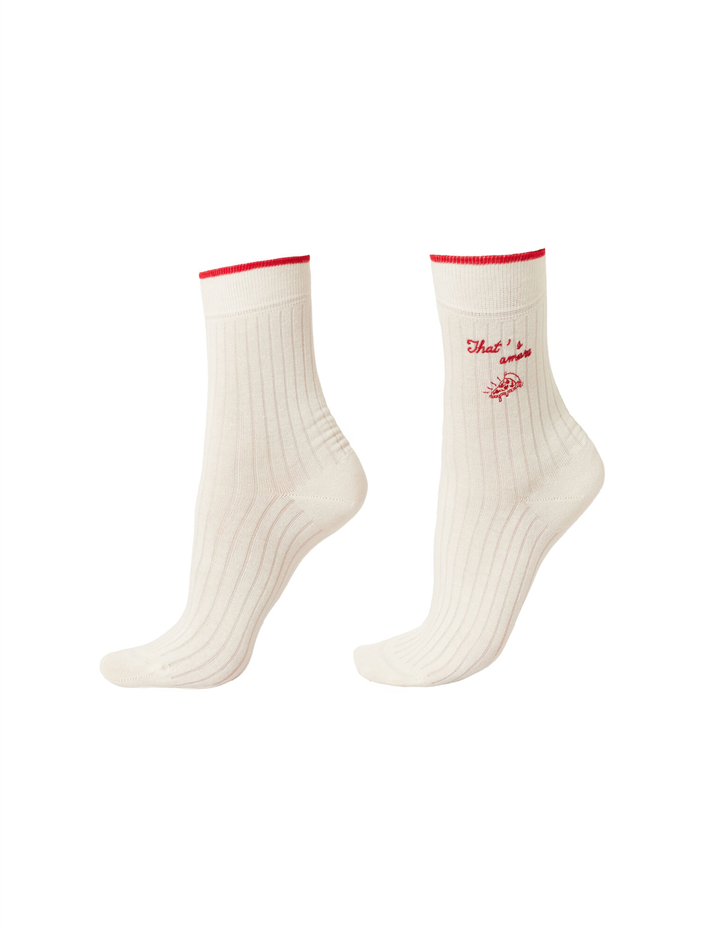 CALZEDONIA Socken 'Italian Style' in Weiß: Vorderseite