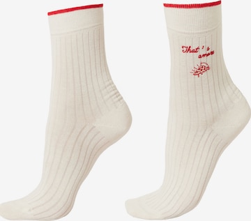 CALZEDONIA Socken 'Italian Style' in Weiß: Vorderseite