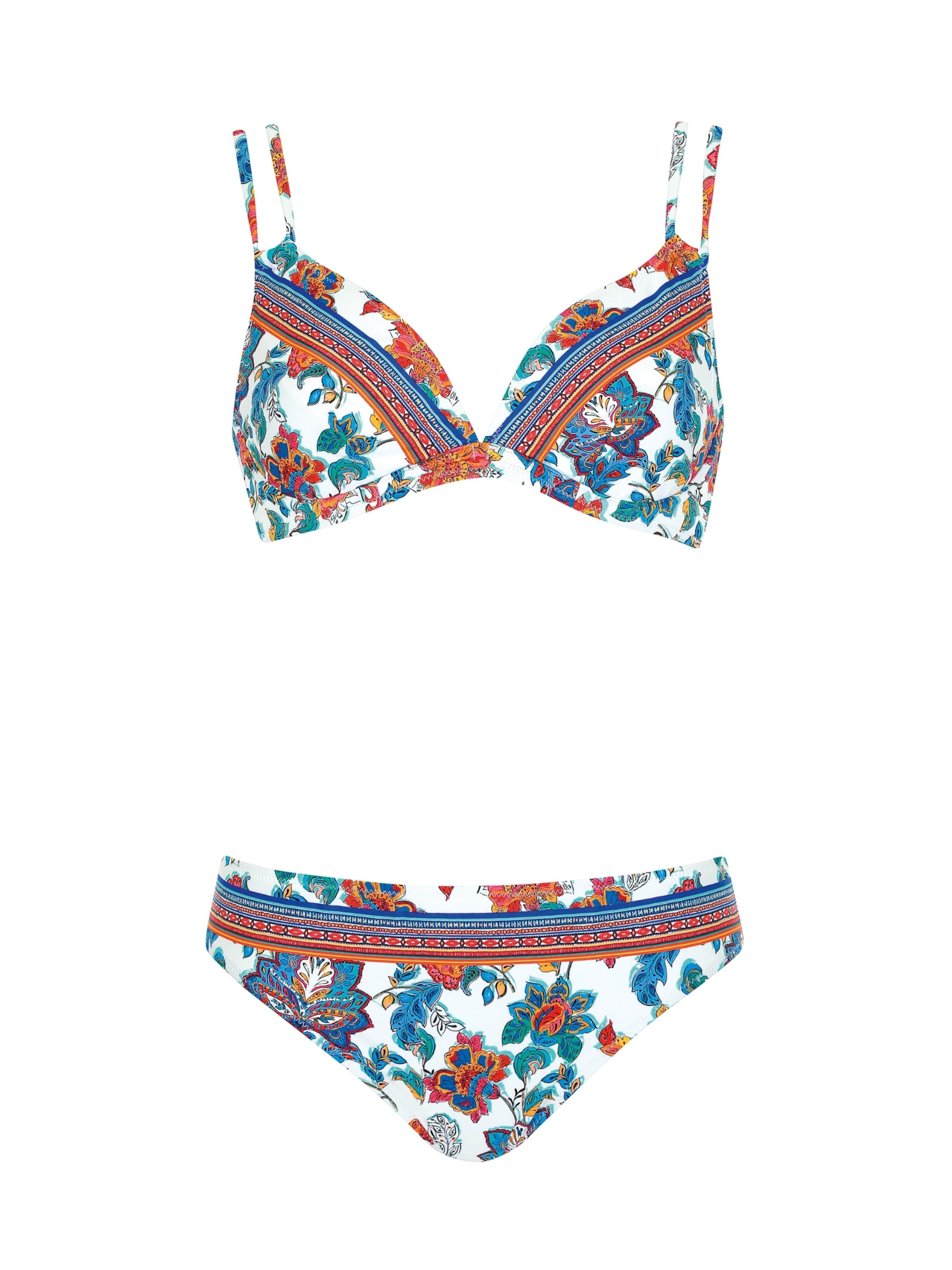 OLYMPIA Triangel Bikini i hvid: forside