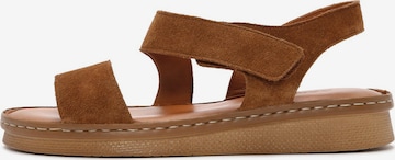 Sandales Derimod en marron : devant