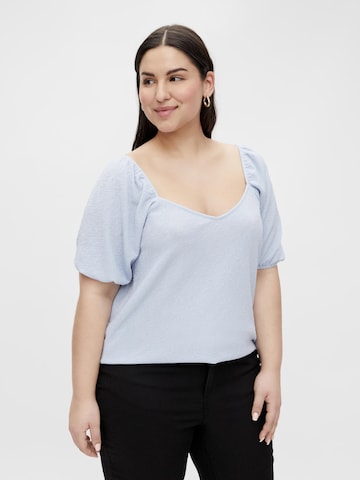 EVOKED Blouse 'Vicotin' in Blue: front