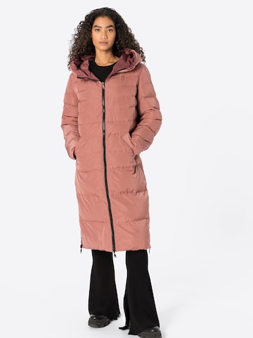 Palton de iarnă de la RINO & PELLE pe roz: față