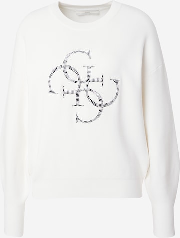 Pull-over 'Leonor' GUESS en blanc : devant