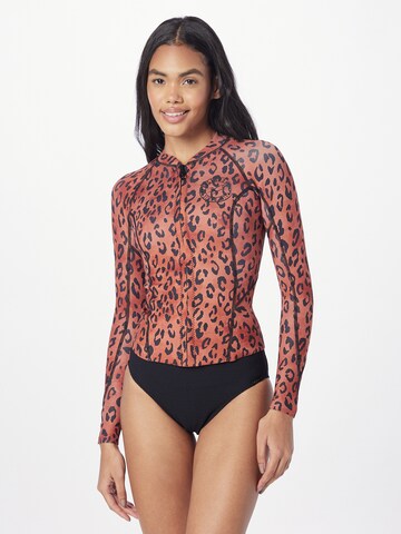 Combinaison en néoprène 'PEEKY' BILLABONG en rouge : devant