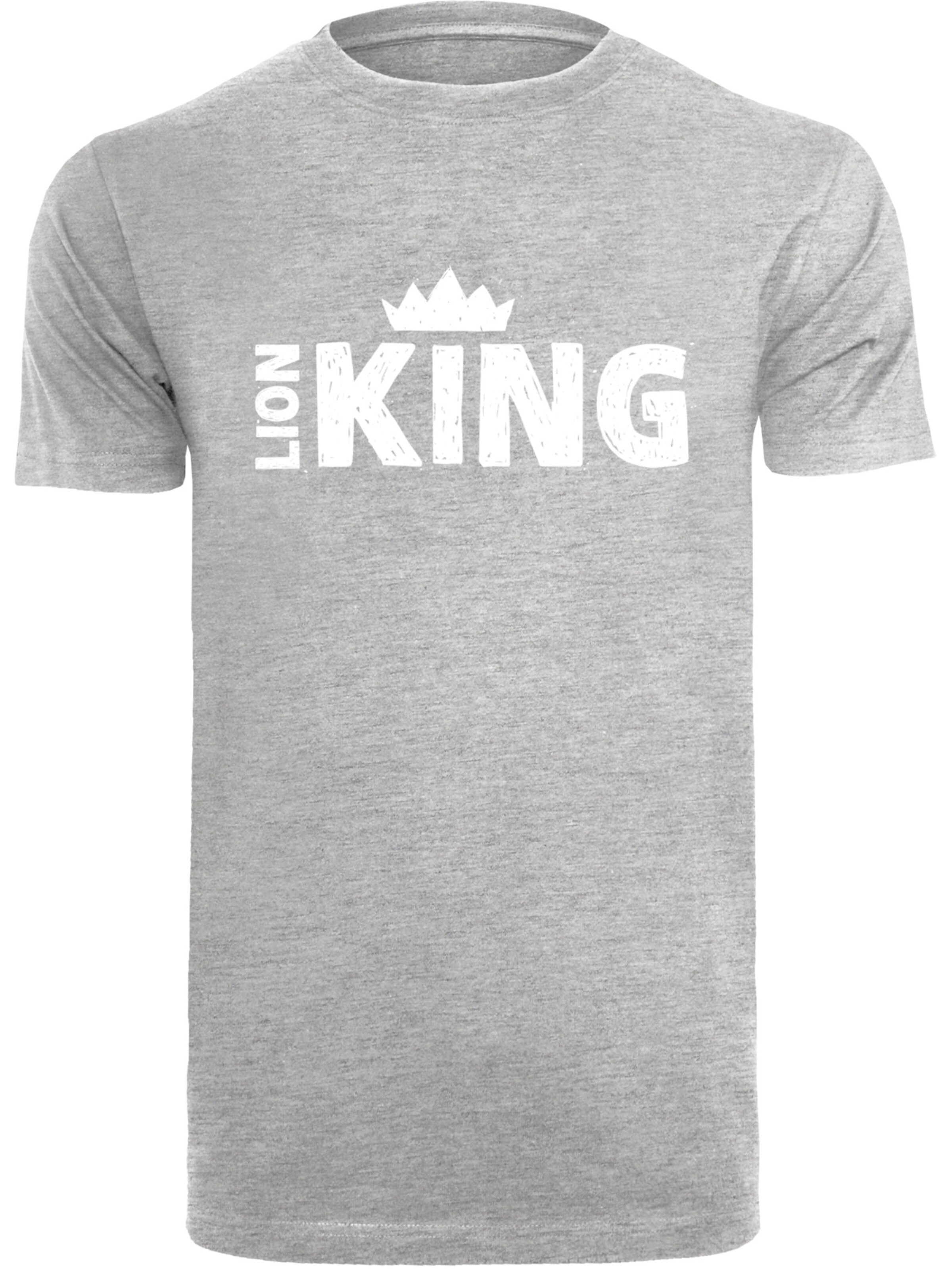 T-Shirt 'König der Löwen Movie Crown' F4NT4STIC en gris : devant
