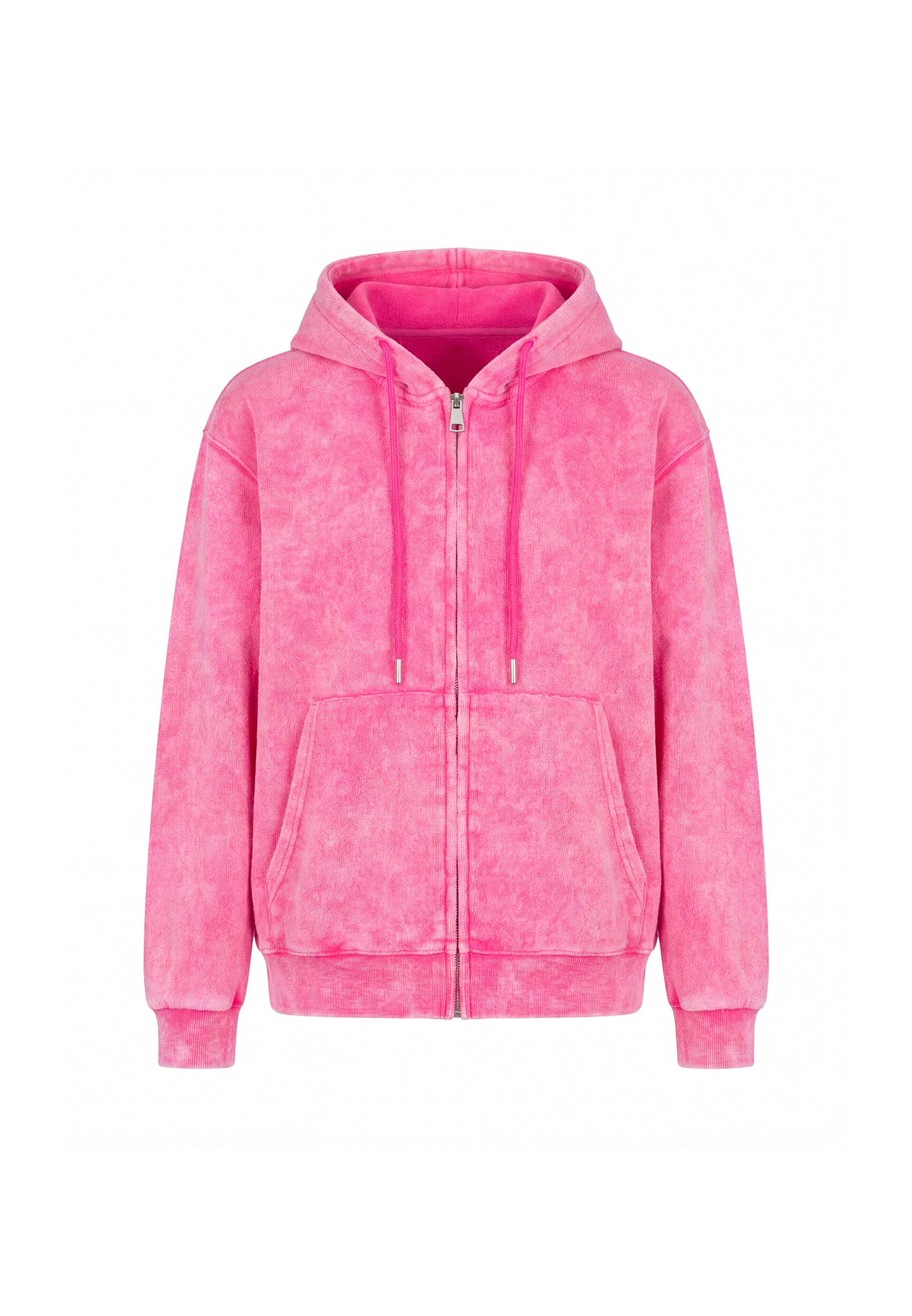 MYMO - Sudadera con cremallera en rosa: frente