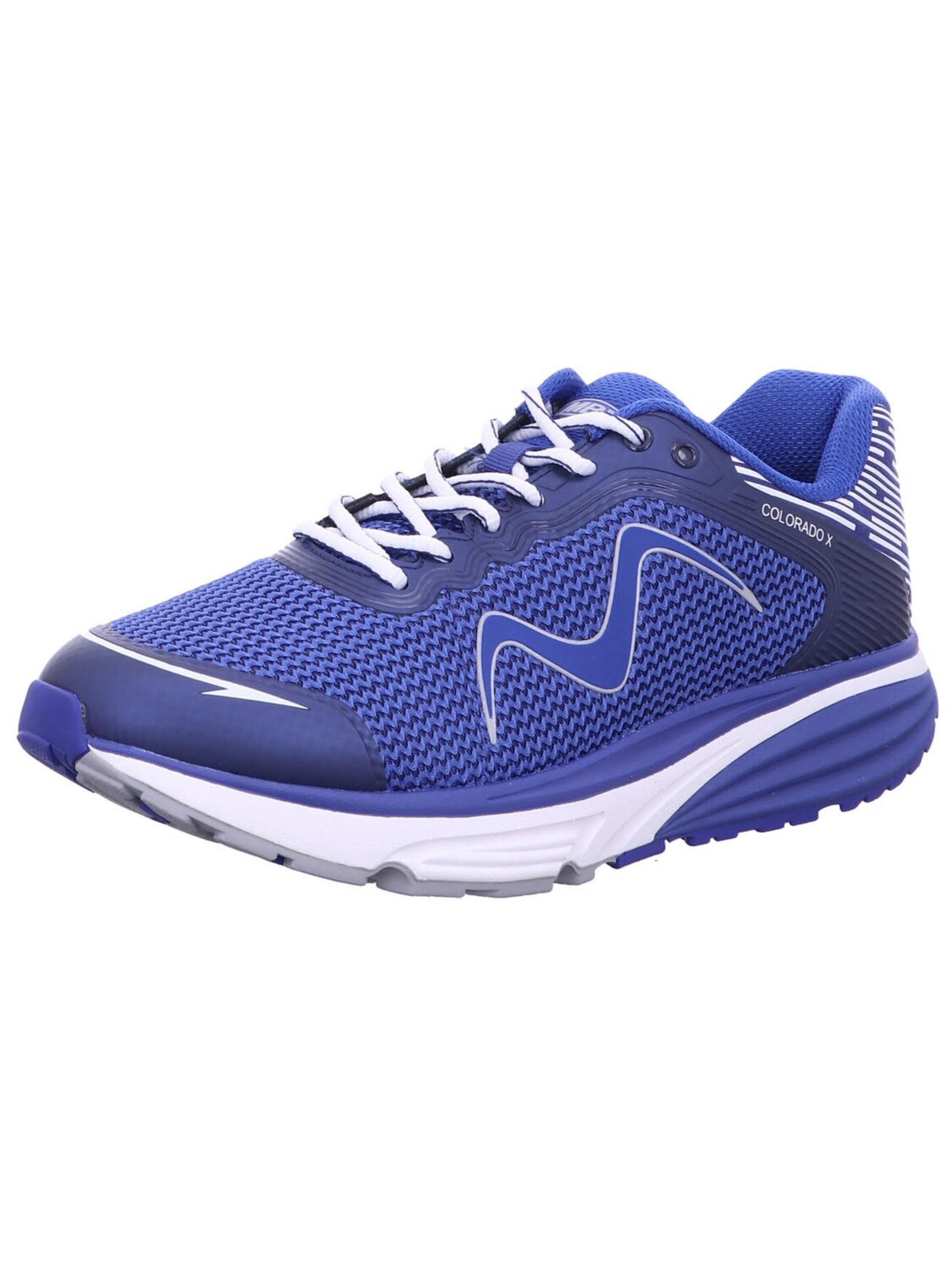 MBT Platform trainers '702639 12Y' in Blue: front