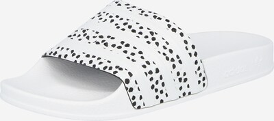 ADIDAS ORIGINALS Plätu 'Adilette' must / valge, Tootevaade
