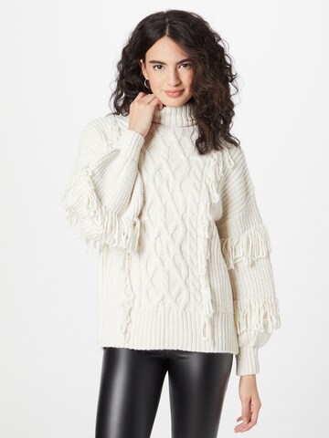 River Island Sweater in Beige: front