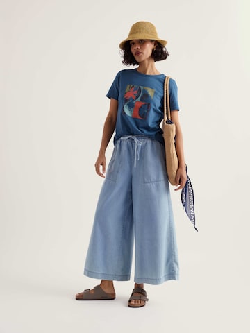 Seasalt Cornwall Shirt 'Printing Ink' in Blauw