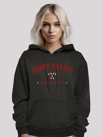 F4NT4STIC Sweatshirt 'Weihnachten Candy Coated Christmas' in Zwart: voorkant