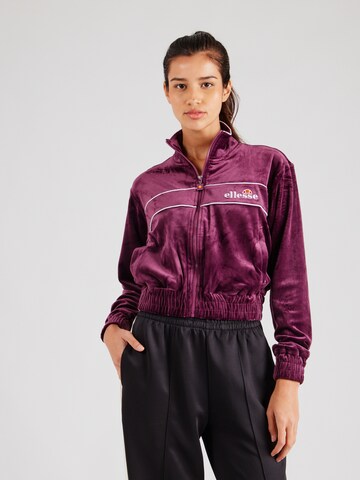 ELLESSE Tepláková bunda 'Almenwelt' - Červená: predná strana