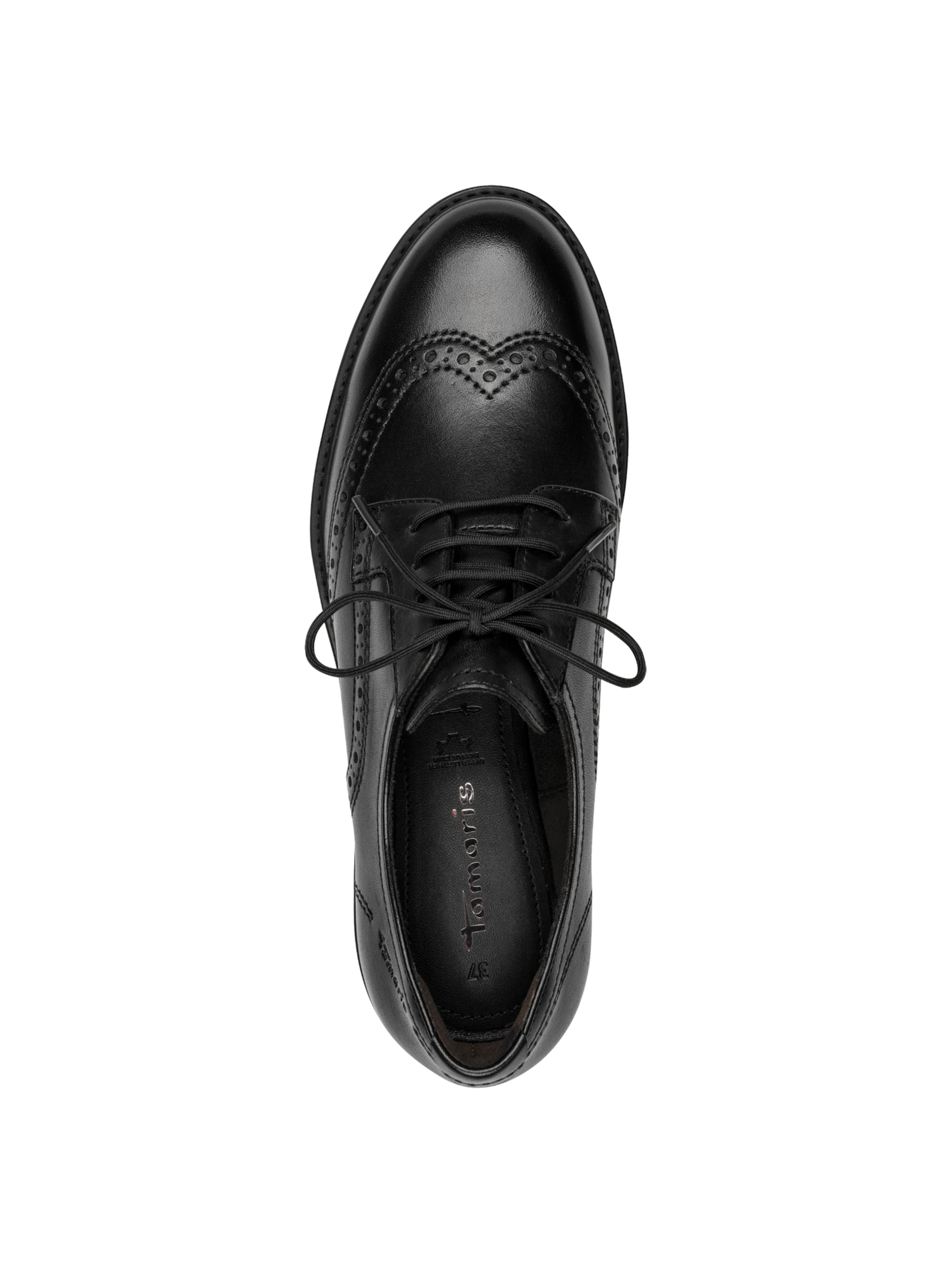 Tamaris Lace-up shoe in Black