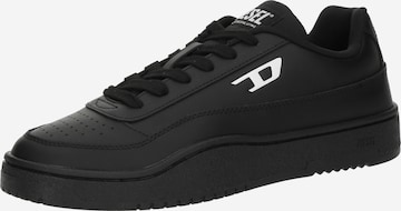 Sneaker low 'S-TRACKER-D' de la DIESEL pe negru: față