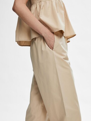 SELECTED FEMME Regular Trousers in Beige